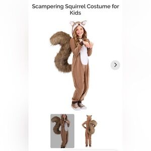Youth squirrel costume